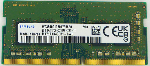 Spotmarket 8gb Ddr4 3200mhz Pc4-25600 1.2v 1rx8 260-pin Sodi