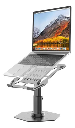 Soporte Para Notebook Laptop Ajustable Rotación 360° Inpro Gris