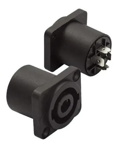 Imagen 2 de 4 de Conector Ficha Speakon Hembra 4 Contactos Para Chasis
