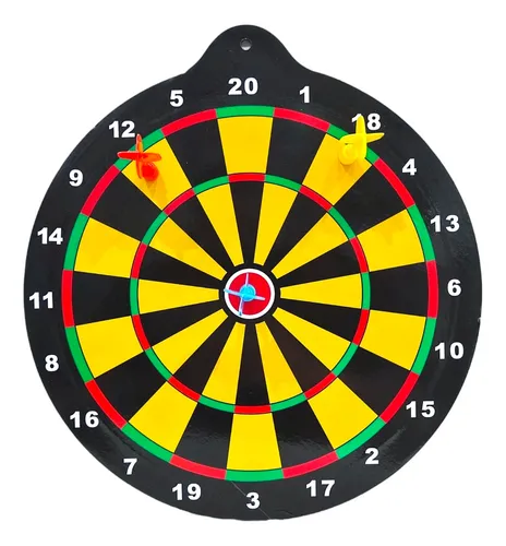 Tablero Tiro Al Blanco Con 3 Dardos Imantados Dartgame