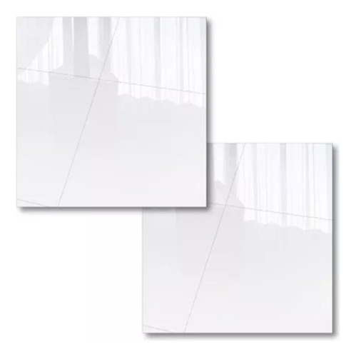 Porcelanato Blanco Pulido Importado 60x60 1era Rect