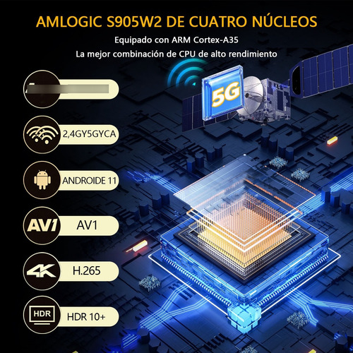 Smart Tv Player 4k Android 11 5g Dual Wifi De 4gb+64gb