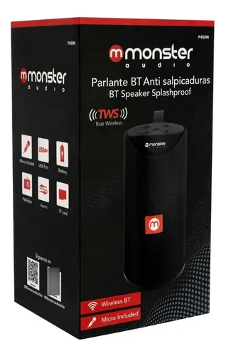 Mx450n Parlante Bt Monster Audio Negro