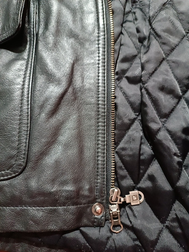 Campera De Cuero Legítimo Pierre Cardin (Usado)