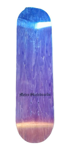 Tabla De Skate Metro Skateboard Modelo Gótica Purple 8.5 