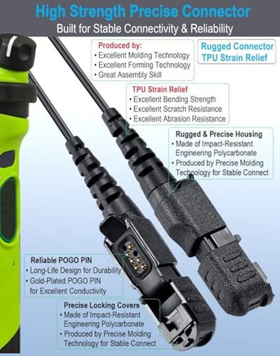 Commountain Xpr 3500e Xpr 3300e Auricular Con Micrófono Comp