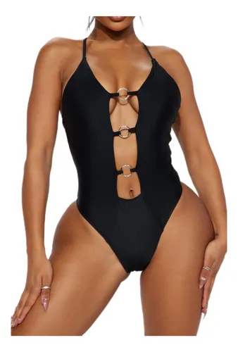 Traje de baño con aros hotsell