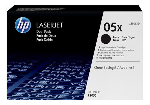 Toner Original Hp 05x Negro Dual Ce505xd P2030 P2035 P2050