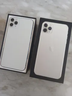iPhone 11 Pro Max 64gb Blanco Impecable En Caja Auriculares