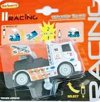 Comprar Camion Majorette Racing Escala 1\u002F50 Mide 9 Cm Gris Rdf1 Gris Plata Ploteado Con Aleron Vidrios Negros