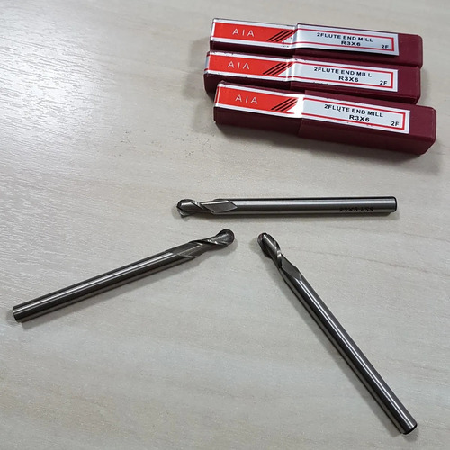 Fresa Ballnose 6.0mm Longa Para Relevo 3d Router Cnc