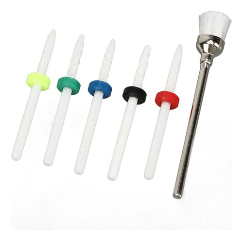 Juego De Brocas Para Limas De Uñas, Juego De 6 Brocas Para U