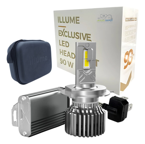 Focos Faro Luces Led Illume Exclusive 90 Watts Conector H4