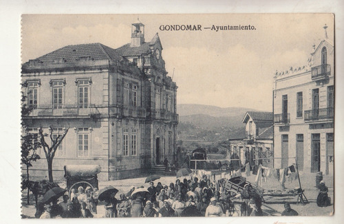 Antigua Postal Ayuntamiento De Gondomar Pontevedra Galicia