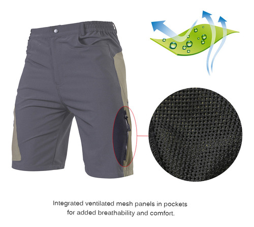 Pantalones Cortos Holgados Y Transpirables Para Hombre Cycle