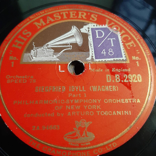 Pasta Arturo Toscanini Orch New York Master Voice 1 - 2 Tc53