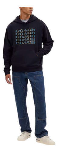 Sudadera Coach Signature Stack De Hombre 100% Original