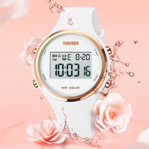 Reloj Deportivo Skmei1720 Para Mujer, Reloj Electrónico Impe