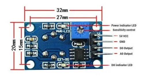 Sensor Gas Mq3 Mq-3 Sno2 Alcohol Gasolina Humo Arduino