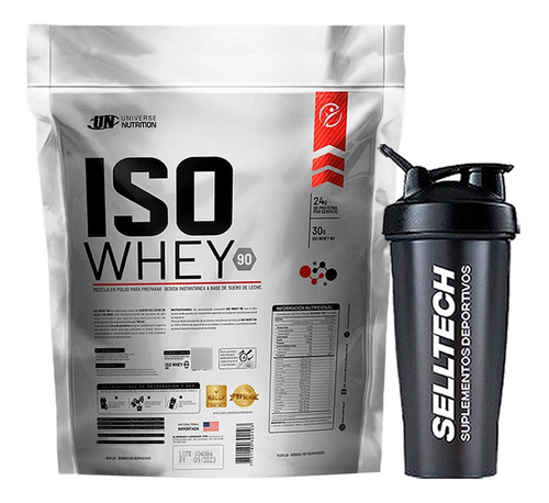 Proteína Universe Nutrition Iso Whey 90 3kg Chocolate+shaker