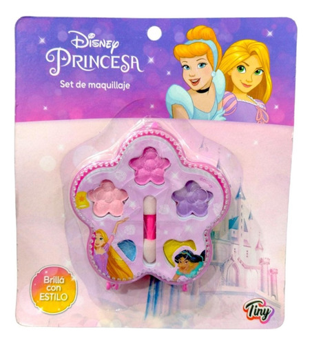 Maquillaje Infantil Disney Princesas 4 Sombras + Aplicador