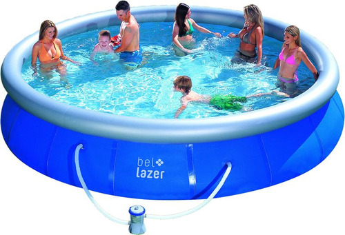 Piscina Inflável 11000 L C/cobertura E Bomba 127v-belfix