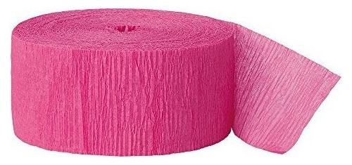 Papel Artistico Papel Crepe 24mt X4.45cm Rosa Intenso