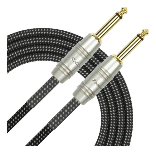 Cable De Instrumento Kirlin Textil 3m Plug Dorado Iw241prg
