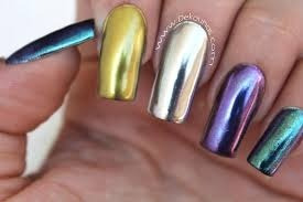Uñas Espejo-uñas Cromadas-uñas Efecto Espejo- 5 Frasquitos