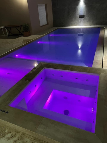 Imagen 9 de 10 de 2 Luz Pileta 20w Rgb + Fuente + Controlador