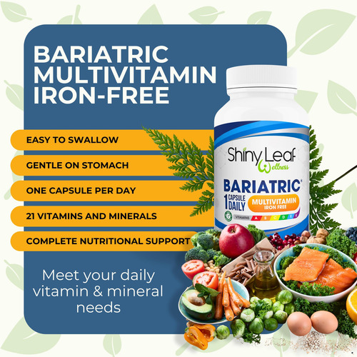 Shiny Leaf Multivitamínico Bariátrico Sin Hierro 1 Mes