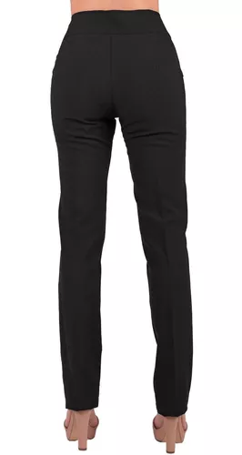 Pantalón Vestir Mujer Stfashion Negro 79304059 Spandex