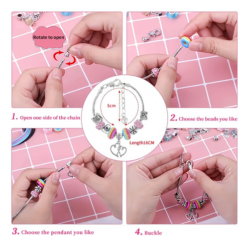 Juego De Materiales Coloridos For Hacer Collares De 67 Piez