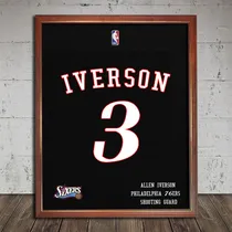 Comprar Nba Allen Iverson Philadelphia 76ers Poster Camiseta Cuadro