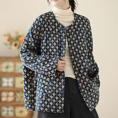 Chaqueta Holgada De Algodón Con Capucha Para Mujer Y Abrigo