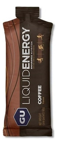 Gel Líquido Liquid Energy X Unidad 60 Gr Sabores Sabor Coffee (40 Mg Cafeína)