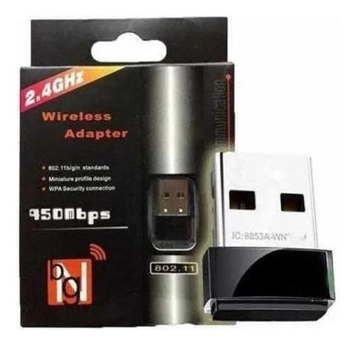 Mini Adaptador Wireless Wifi Usb 950mbps