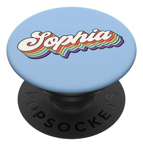 Retro Sophia First Name Pop Socket Diseño Vintage Popsockets