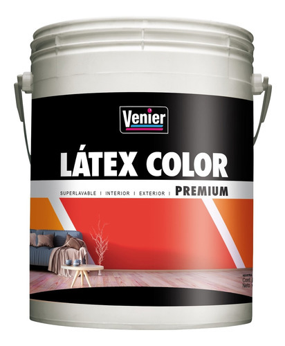 Latex Color Venier Premium Interior/ Exterior 5kg - Rex Color Marrón natural