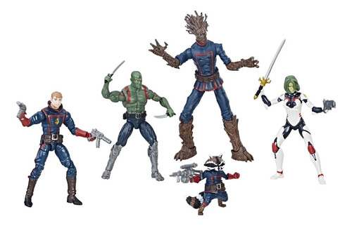 Set De 5 Guardianes De La Galaxia Marvel Legend Series 