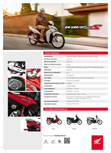 Honda Wave110 Todos Los Colores En Genamax!