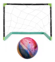 Comprar Par Arcos De Futbol + Pelota Cesped Waterpolo Niños Infantil