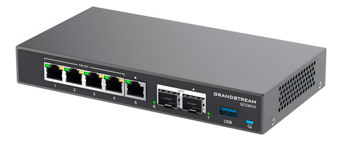 Conmutador Ip 4 En 1 Gcc6010 Grandstream Múltiples Funciones