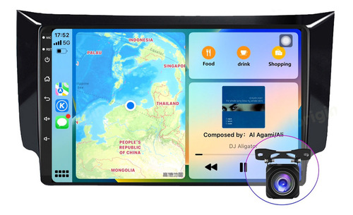Radio Estéreo Android 8 Core 4+64g Para Nissan Sentra 13-19