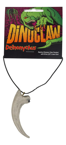 Collar Con Colgante De Garra De Dinosaurio Deinonychus De