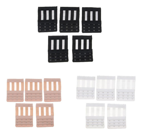 5x Bra Extender 4 Rows Ropa Interior Para Mujer Correa