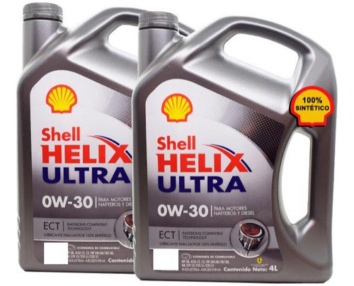 Kit Aceite Shell Helix Ultra Av-l 0w30 Vw Touareg V6 Dpf 8lt