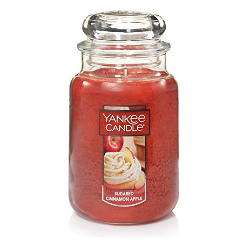 Vela Aromática 22 Onzas Yankee Candle De Canela Y Manzana