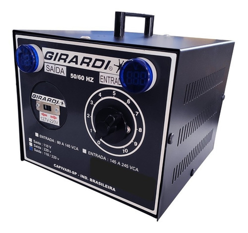 Imagem 4 de 4 de Regulador Manual De Tensão Entrada 220v Saída Bivolt 2800 W