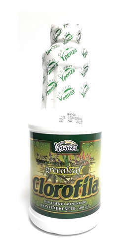 Imagen 3 de 4 de Clorofila Liquida Ypenza 500ml Concentrado De Greenleaf(3pz)